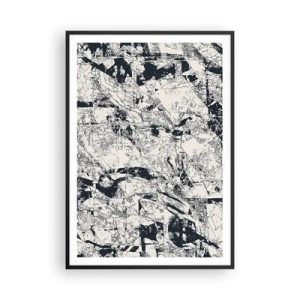 Poster in einem schwarzem Rahmen - Durchdringung der Gegensätze - 70x100 cm