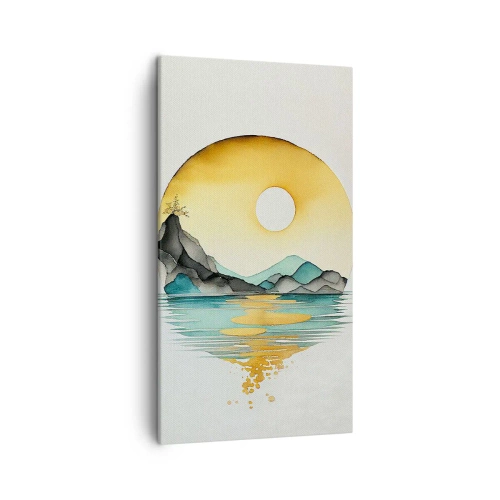 Bild auf Leinwand - Leinwandbild - Im Kreis der Schönheit - 45x80 cm