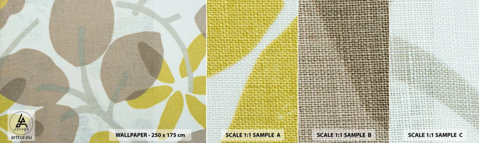 Fototapeten Muster Selbstklebend Deluxe Sticker - Komposition in voller Sonne - Boho, Blumen, Minimalismus - 100x30 cm