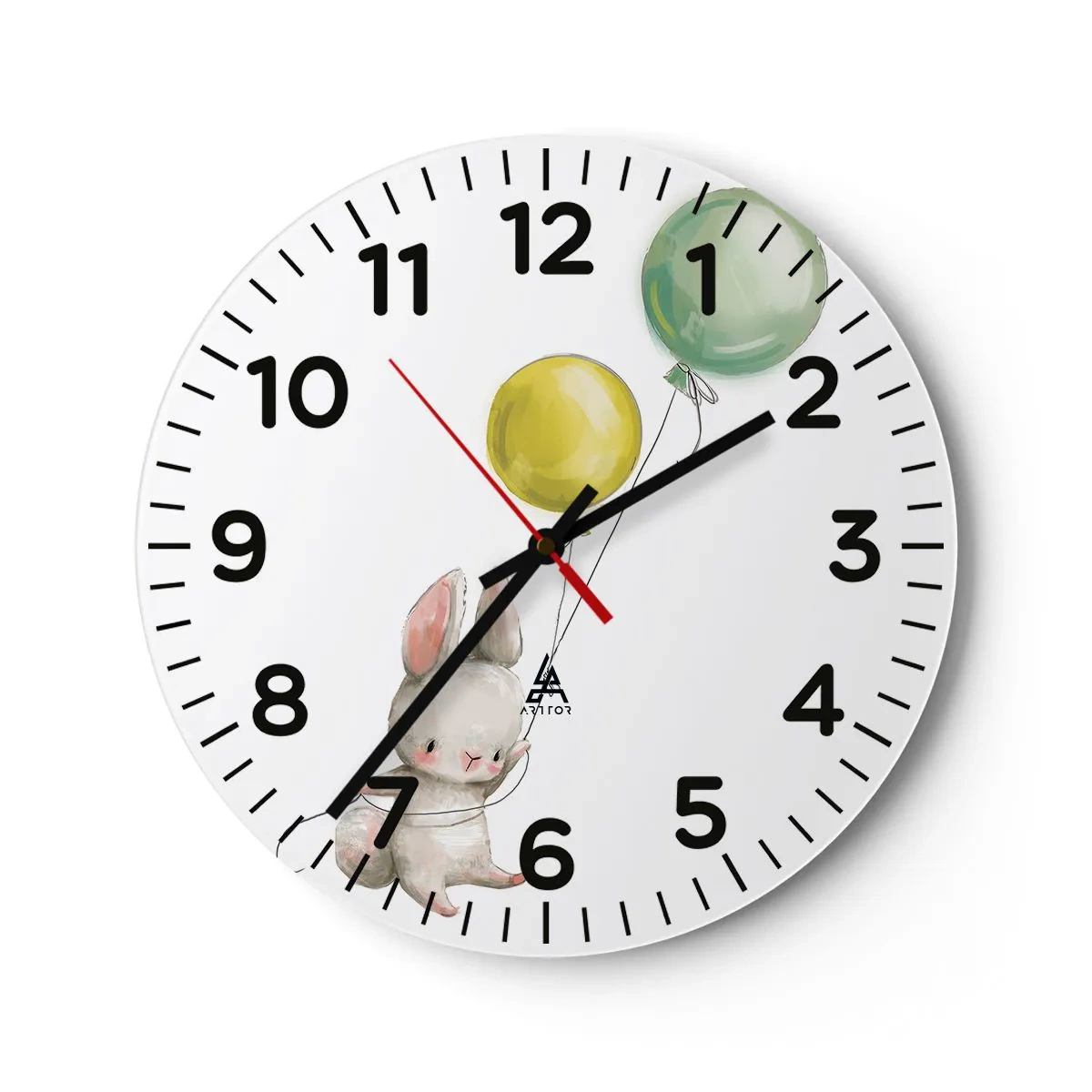 Wanduhr - Glasuhr - Ich werde auch fliegen! - 30x30 cm