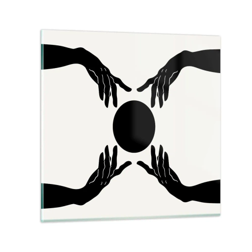 Glasbild - Bild auf glas - Geheimes Zeichen - 60x60 cm