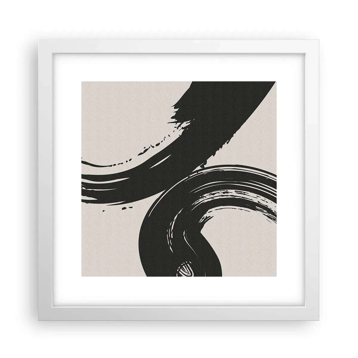 Poster in einem weißen Rahmen - Ausladend und kreisförmig - 30x30 cm