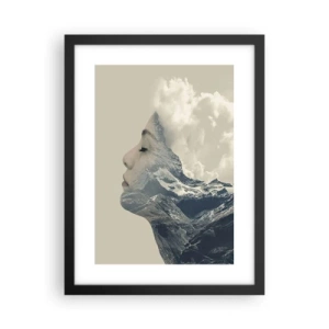 Poster in einem schwarzem Rahmen - Die Schönheit der Elemente der Natur - 30x40 cm