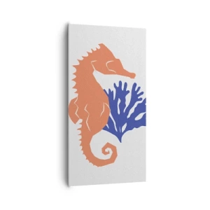 Bild auf Leinwand - Leinwandbild - Auf einer Unterwasserwiese - 65x120 cm