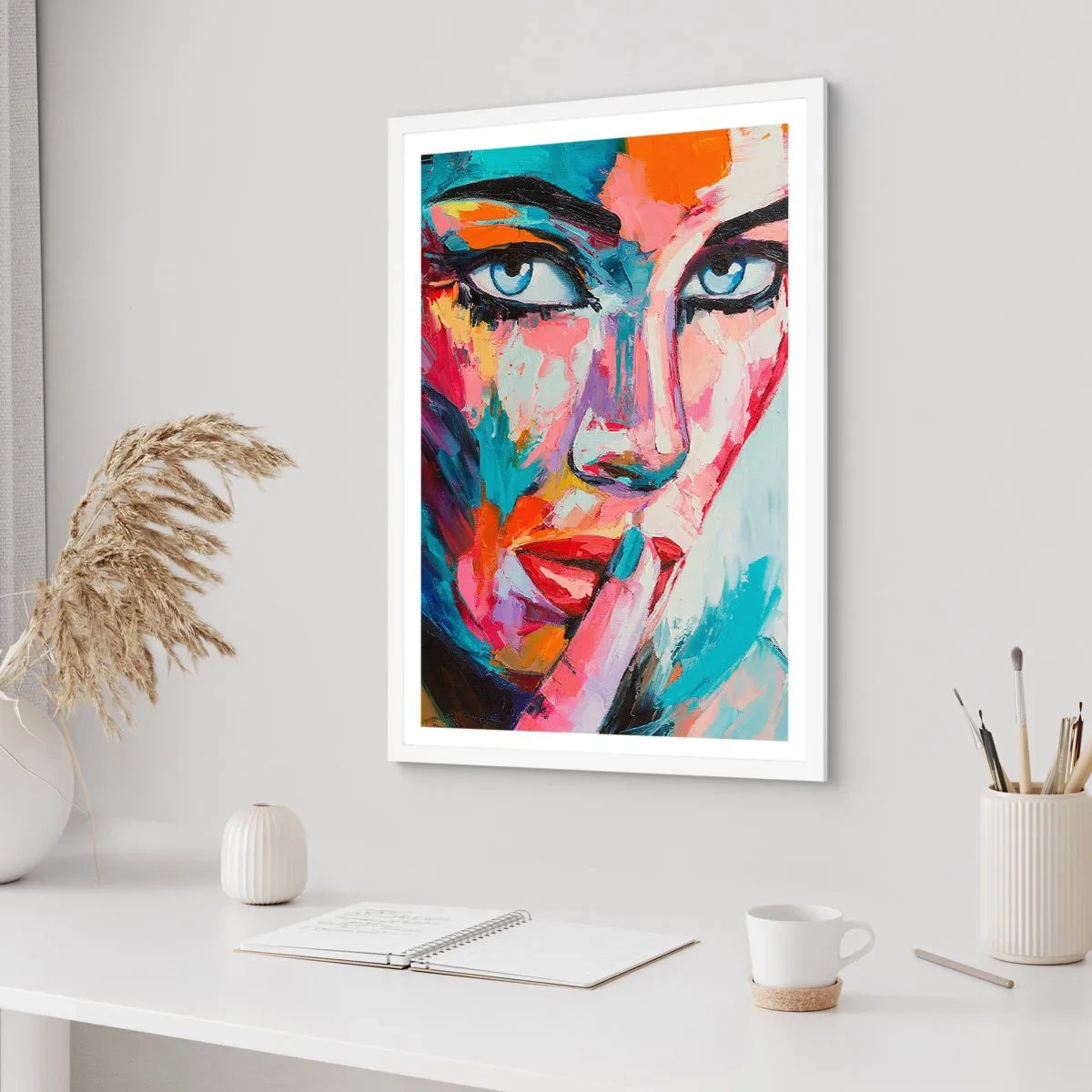 Poster in einem weißen Rahmen - Unser erstes Geheimnis - 50x70 cm