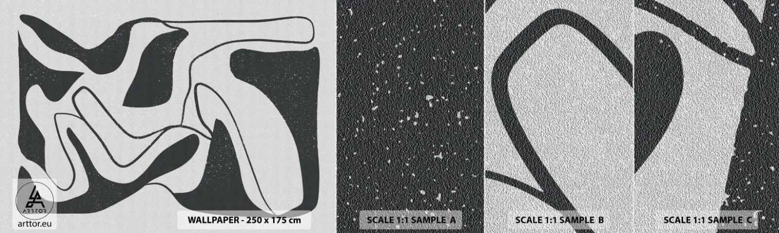 Fototapeten Muster Premium Sand - Abstraktes Spiel im Labyrinth - Boho, Minimalismus, Stück - 100x30 cm