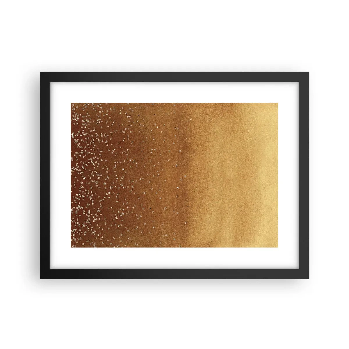 Poster in einem schwarzem Rahmen - Die Geburt des Lichts - 40x30 cm