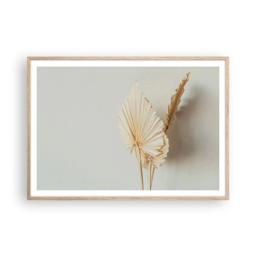 Poster in einem Rahmen aus heller Eiche - Wenn Sie Erleichterung brauchen - 100x70 cm