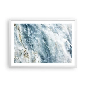 Poster in einem weißen Rahmen - Eiswelt - 70x50 cm