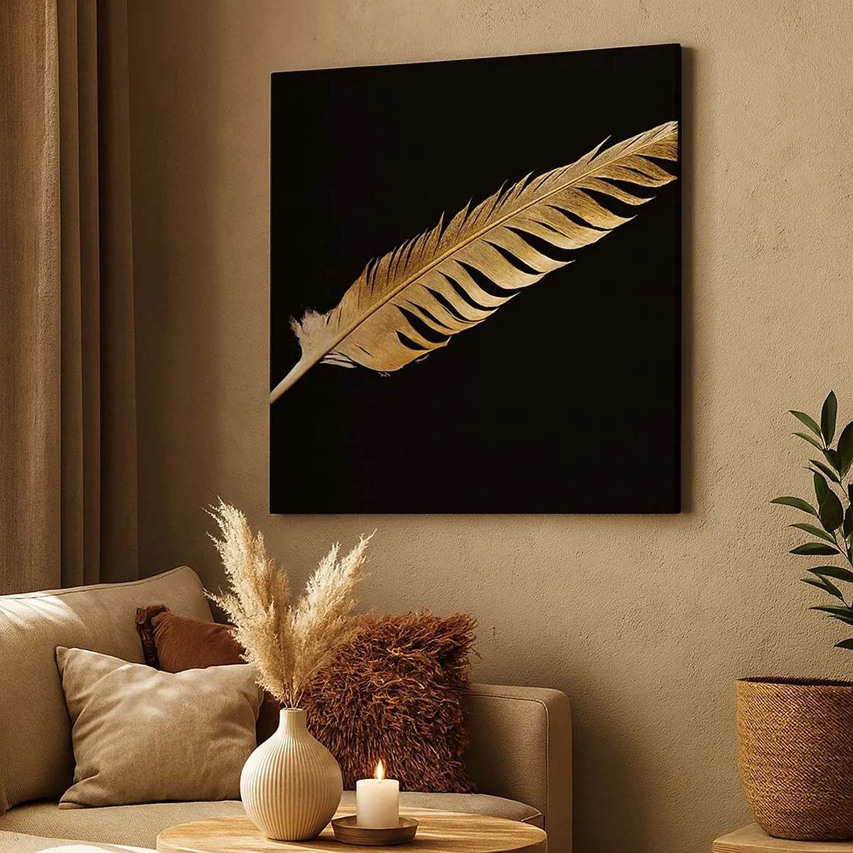 Bild auf Leinwand - Leinwandbild - Er hat ein ungewöhnliches Schreibtalent ... - 30x30 cm