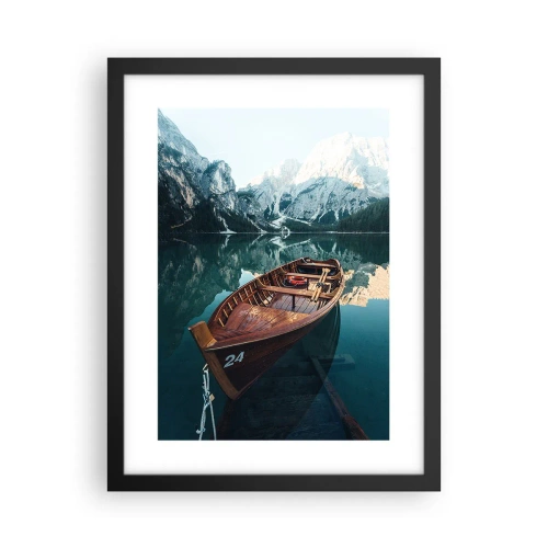 Poster in einem schwarzem Rahmen - Wie auf Glas gemalt - 30x40 cm