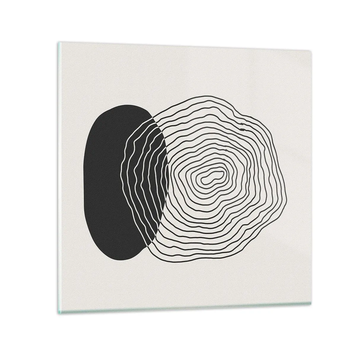 Glasbild - Bild auf glas - Dauer und Schwingung - 50x50 cm