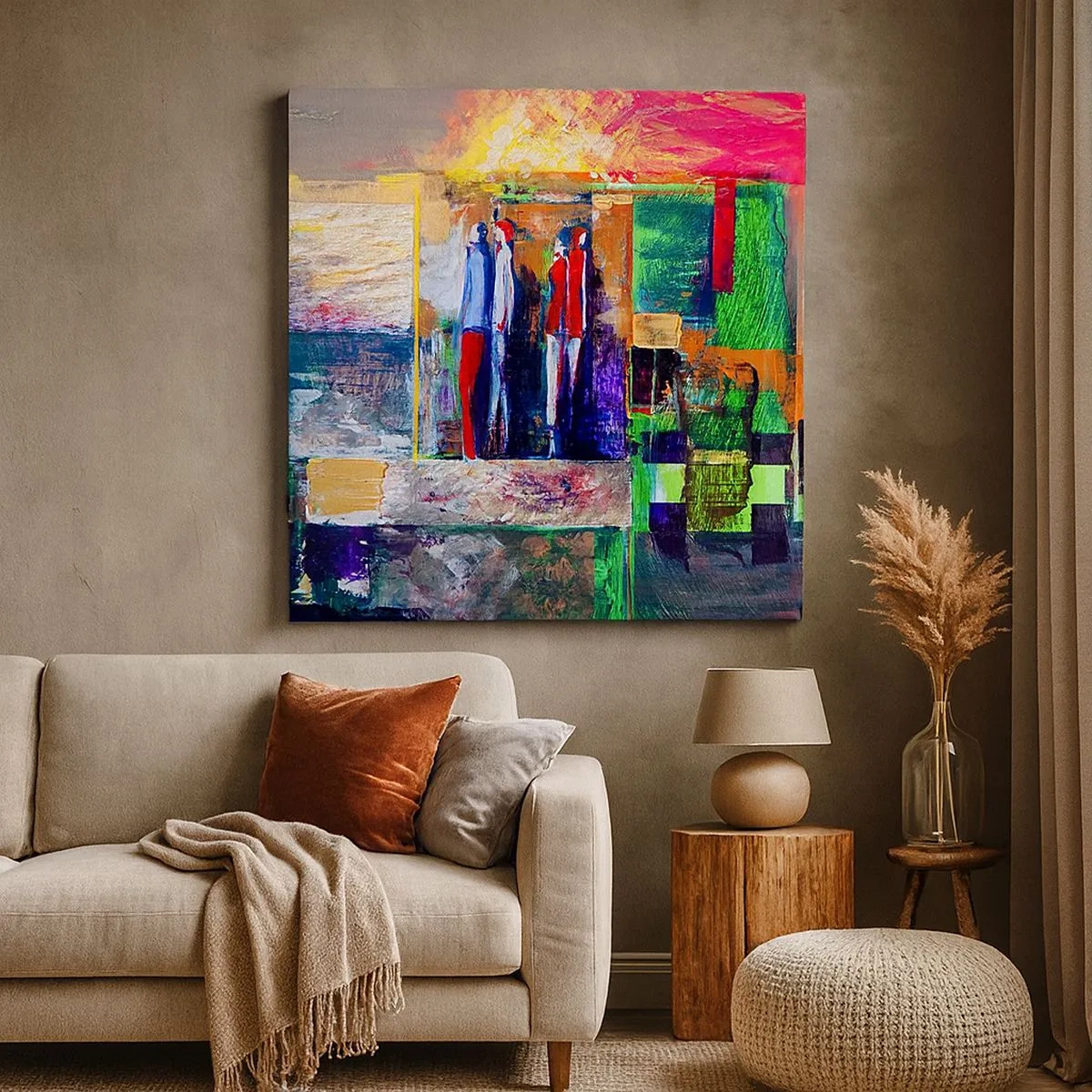 Bild auf Leinwand - Leinwandbild - Beziehungen und Emotionen - 30x30 cm