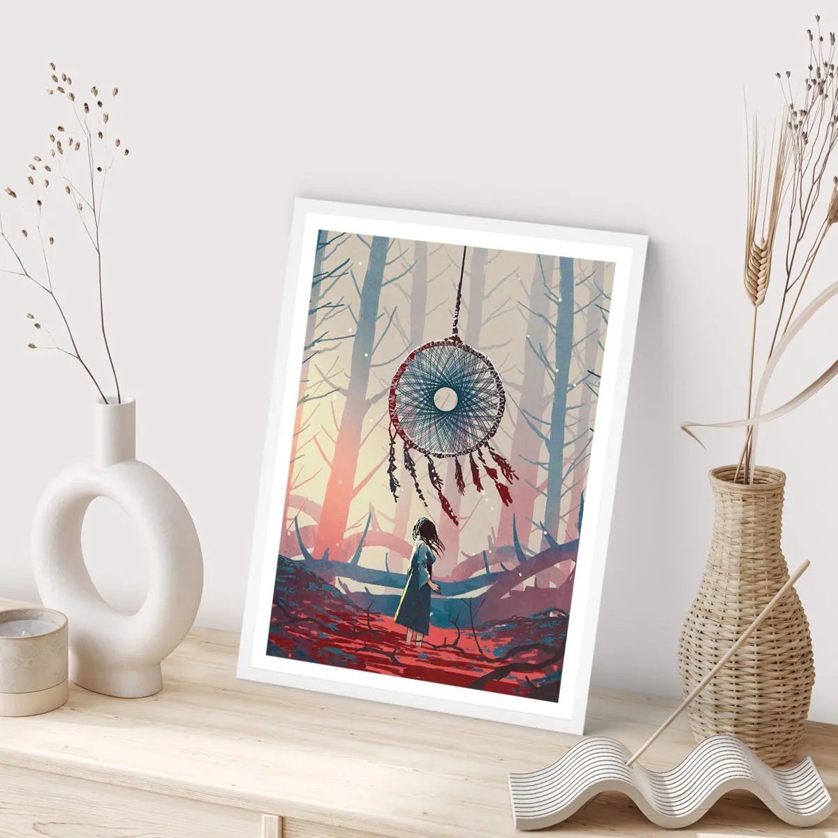 Poster in einem weißen Rahmen - Geheimes Glücksritual - 50x70 cm