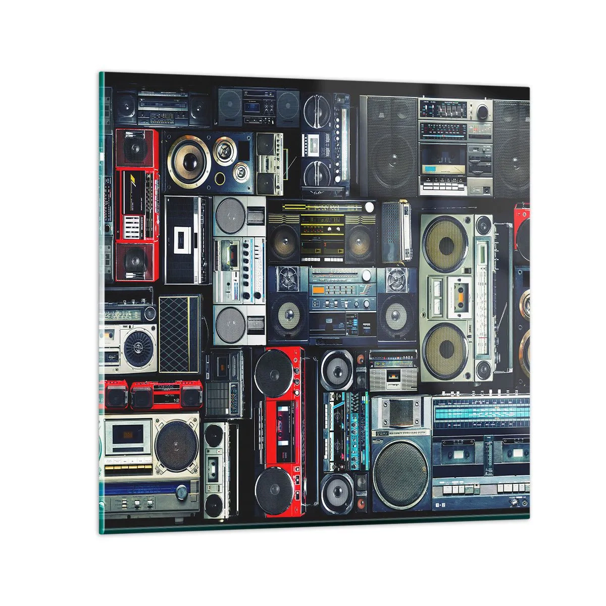 Glasbild - Bild auf glas - Sehnsucht nach den 1980er Jahren - 40x40 cm