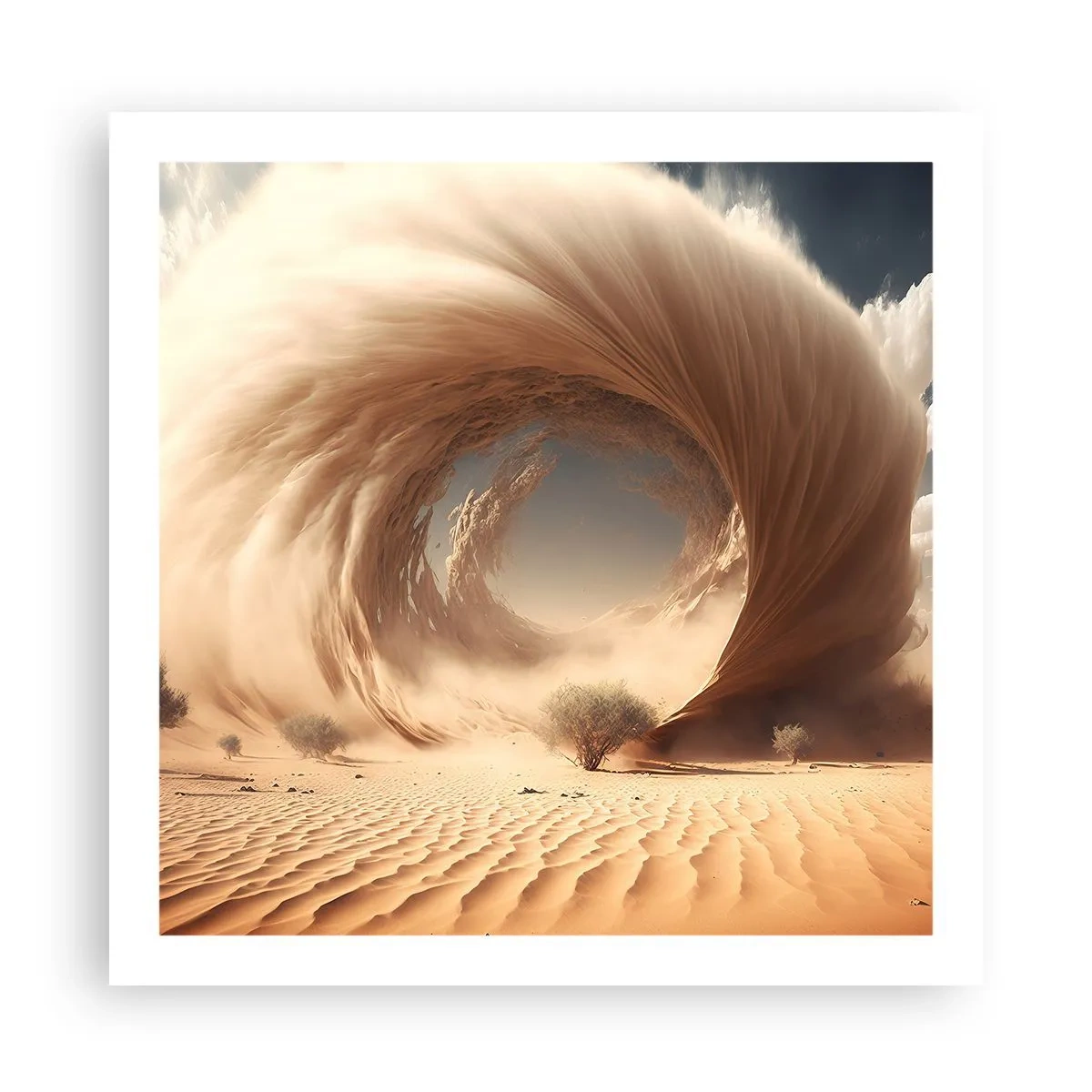 Poster - Geöffnetes Portal - 60x60 cm