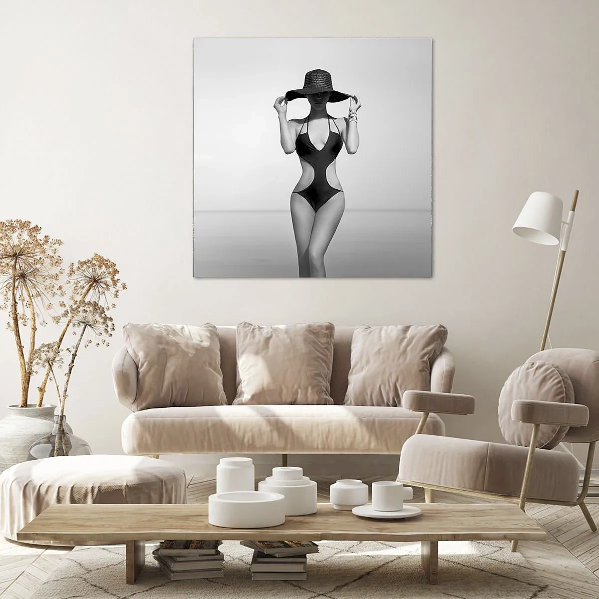 Bild auf Leinwand - Leinwandbild - Mein Name ist: Eleganz - 30x30 cm