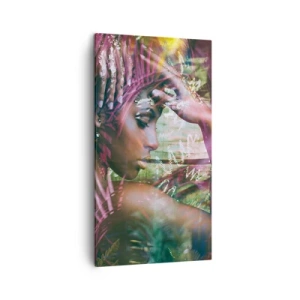 Bild auf Leinwand - Leinwandbild - Mutter Natur im Dschungel - 45x80 cm