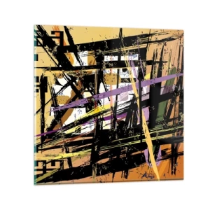 Glasbild - Bild auf glas - Ein scharfer Schnitt - 40x40 cm