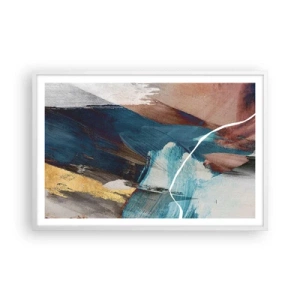 Poster in einem weißen Rahmen - Großzügig und mit Energie - 91x61 cm