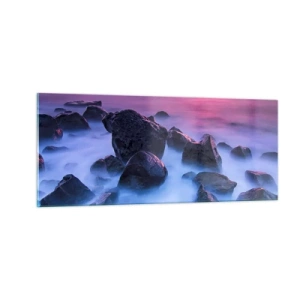 Glasbild - Bild auf glas - Geburt bei Licht und Nebel - 100x40 cm
