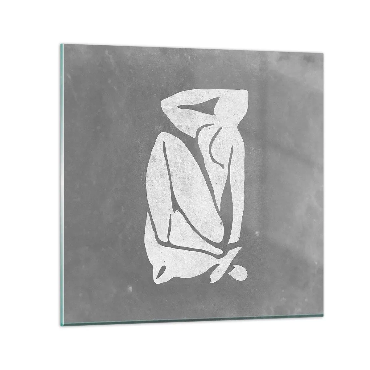 Glasbild - Bild auf glas - In Gedanken versunken - 30x30 cm