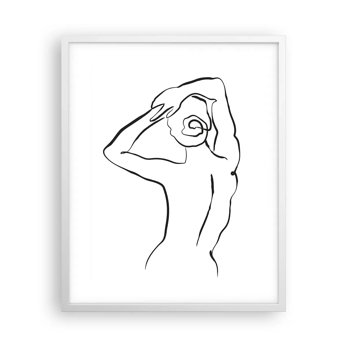Poster in einem weißen Rahmen - Morgenakte - 40x50 cm