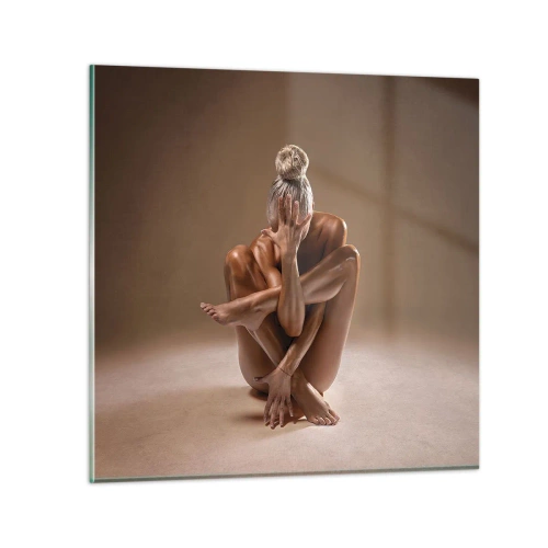 Glasbild - Bild auf glas - Die Einheit von Körper und Geist - 30x30 cm