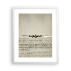 Poster in einem weißen Rahmen - Wie immer bereit - 40x50 cm