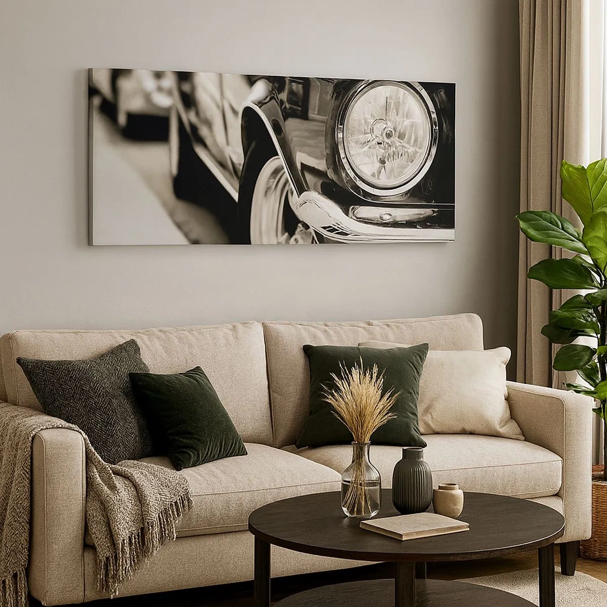 Bild auf Leinwand - Leinwandbild - Dauerhafter Glanz - 100x40 cm