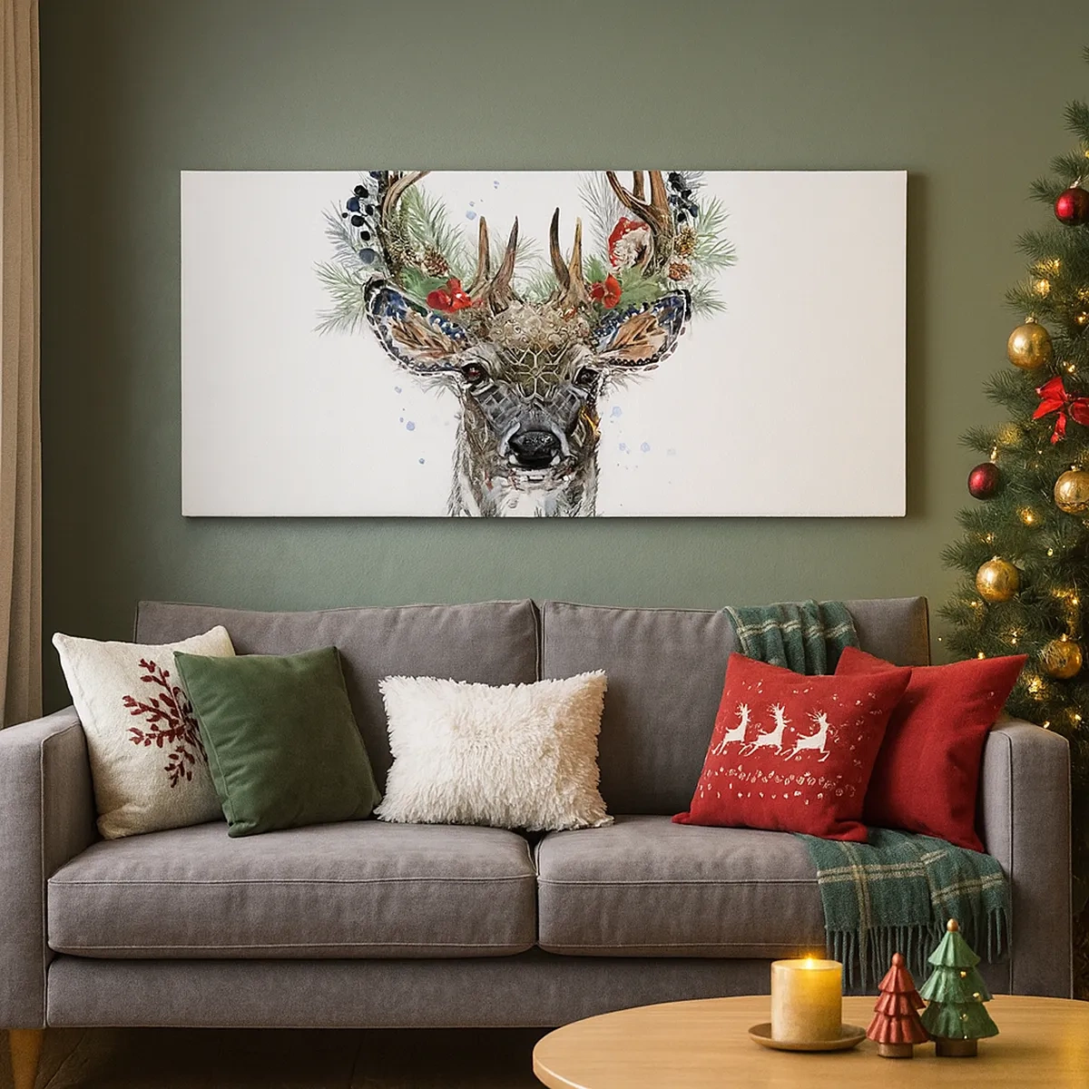 Bild auf Leinwand - Leinwandbild - Im festlichen Gewand - 30x30 cm