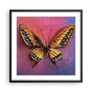 Poster in einem schwarzem Rahmen - Ein Juwel der Natur - 50x50 cm