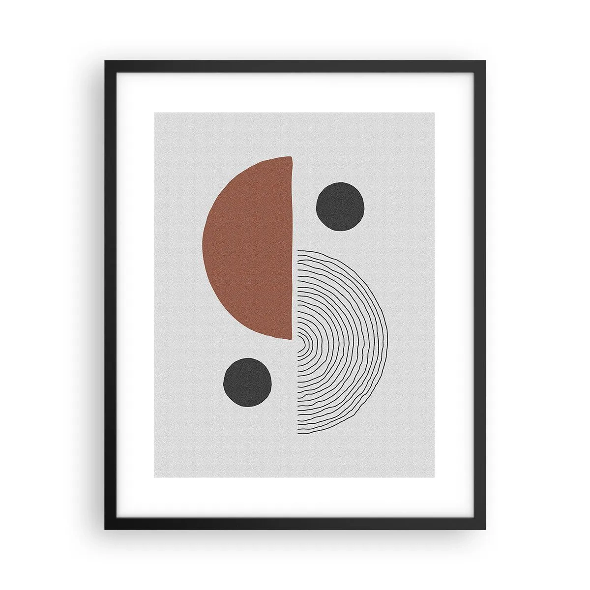 Poster in einem schwarzem Rahmen - Perfektion des Rades - 40x50 cm