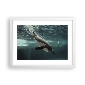 Poster in einem weißen Rahmen - Willkommen in meiner Welt - 40x30 cm