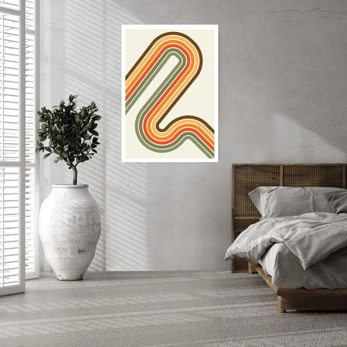Poster - Zickzack zum Ziel - 40x50 cm