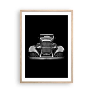 Poster in einem Rahmen aus heller Eiche - Wahrer Gentleman - 50x70 cm