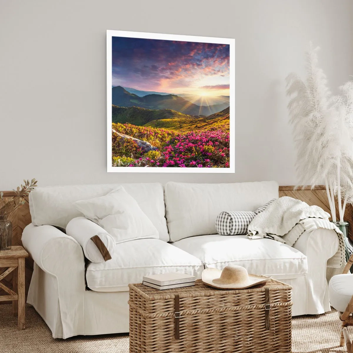 Poster - Frische am Bergmorgen - 40x40 cm
