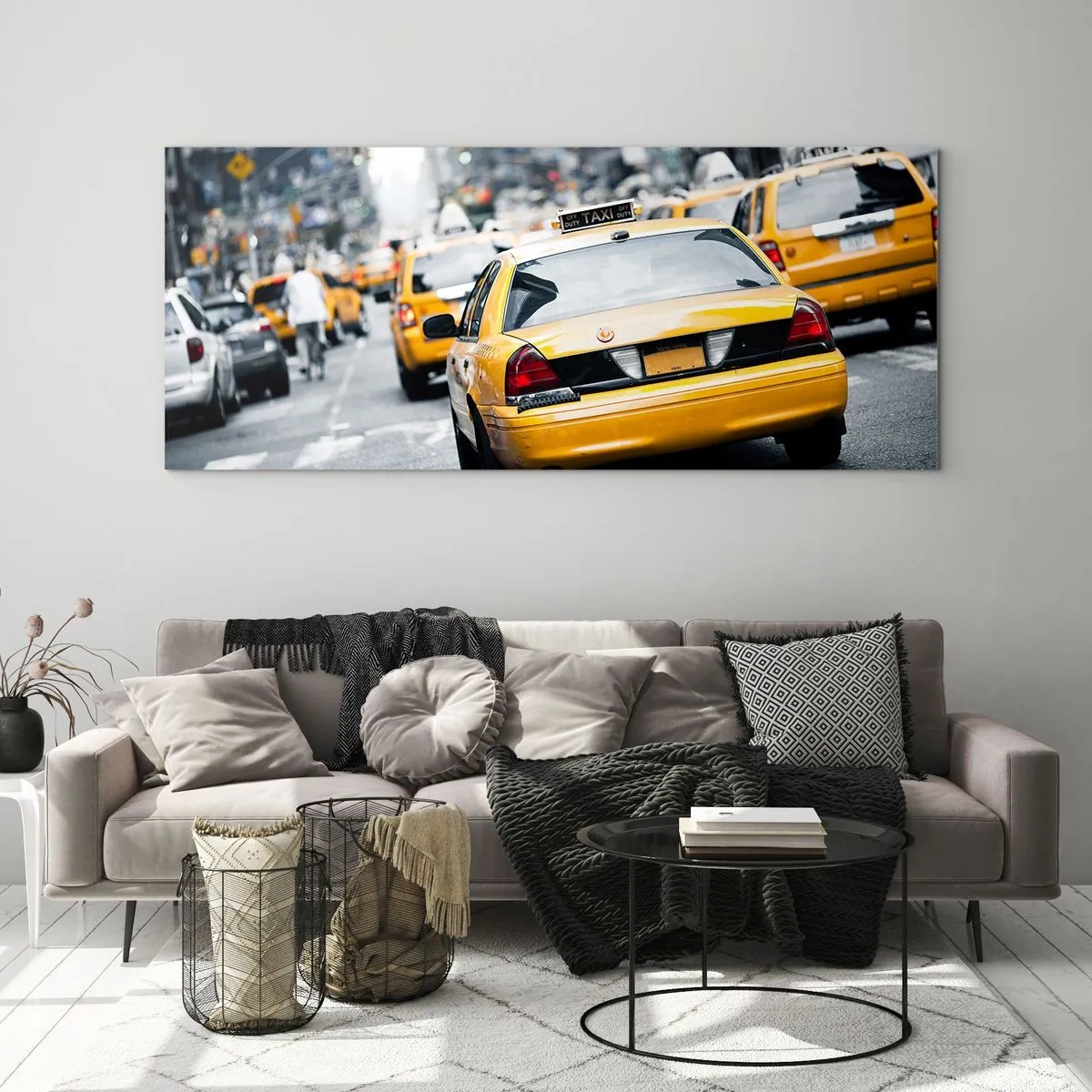 Glasbild - Bild auf glas - Nur in dieser Stadt - 90x30 cm