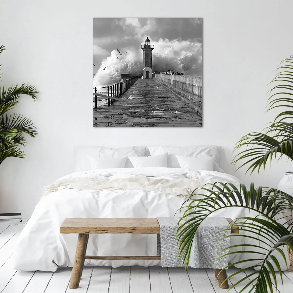 Bild auf Leinwand - Leinwandbild - Furchtlos - 50x50 cm