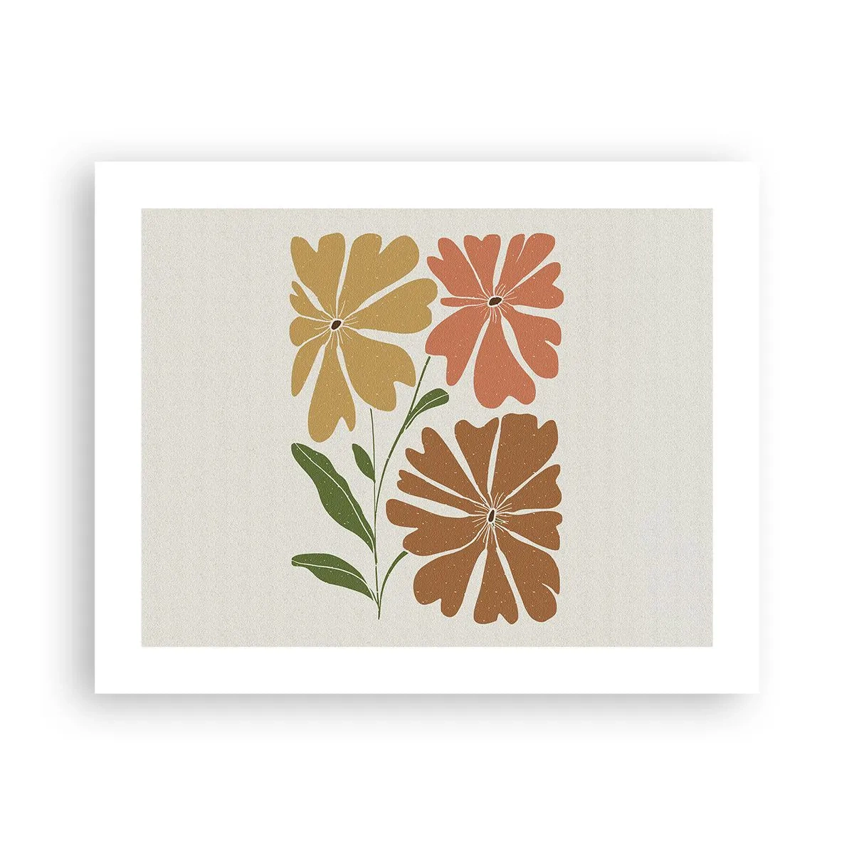 Poster - Natur und Geometrie - 50x40 cm