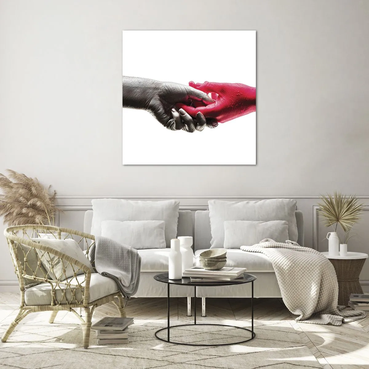 Glasbild - Bild auf glas - Gemeinsam, obwohl anders - 60x60 cm