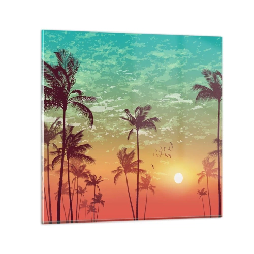 Glasbild - Bild auf glas - Tropische Stimmung - 30x30 cm