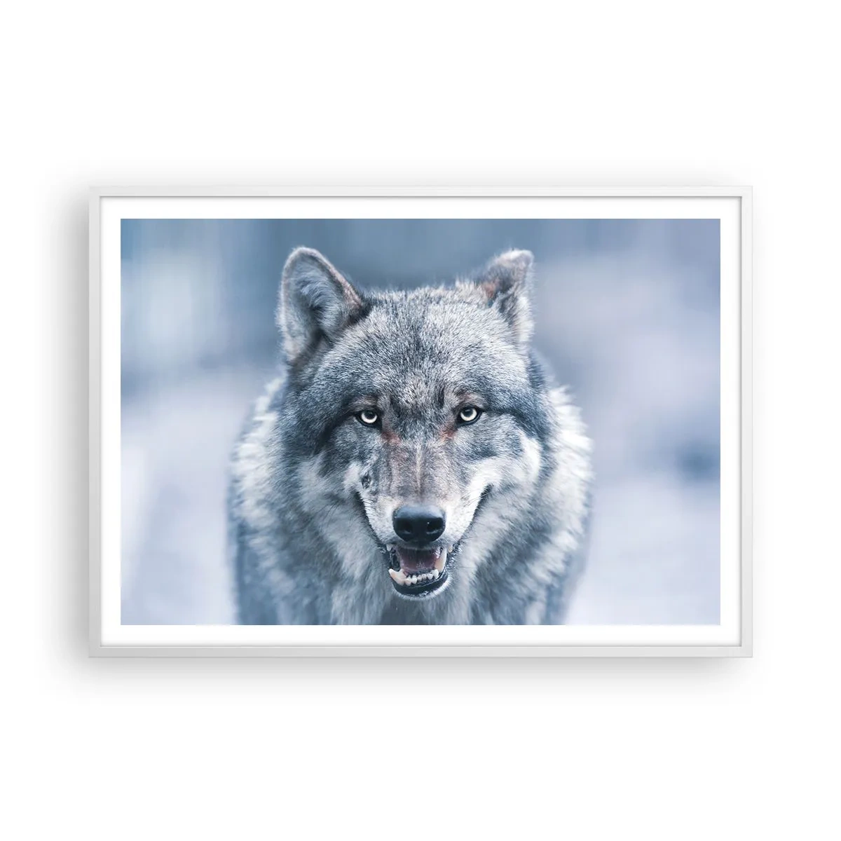 Poster in einem weißen Rahmen - Werden Sie die Herausforderung annehmen? - 100x70 cm