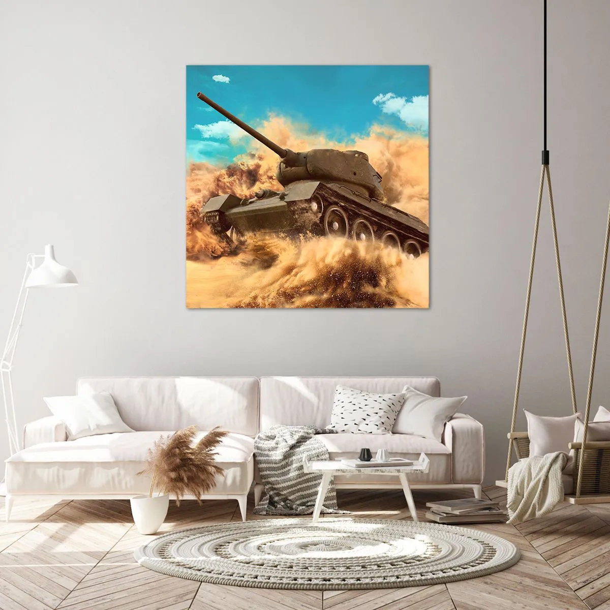 Bild auf Leinwand - Leinwandbild - Nicht zu besiegen - 50x50 cm