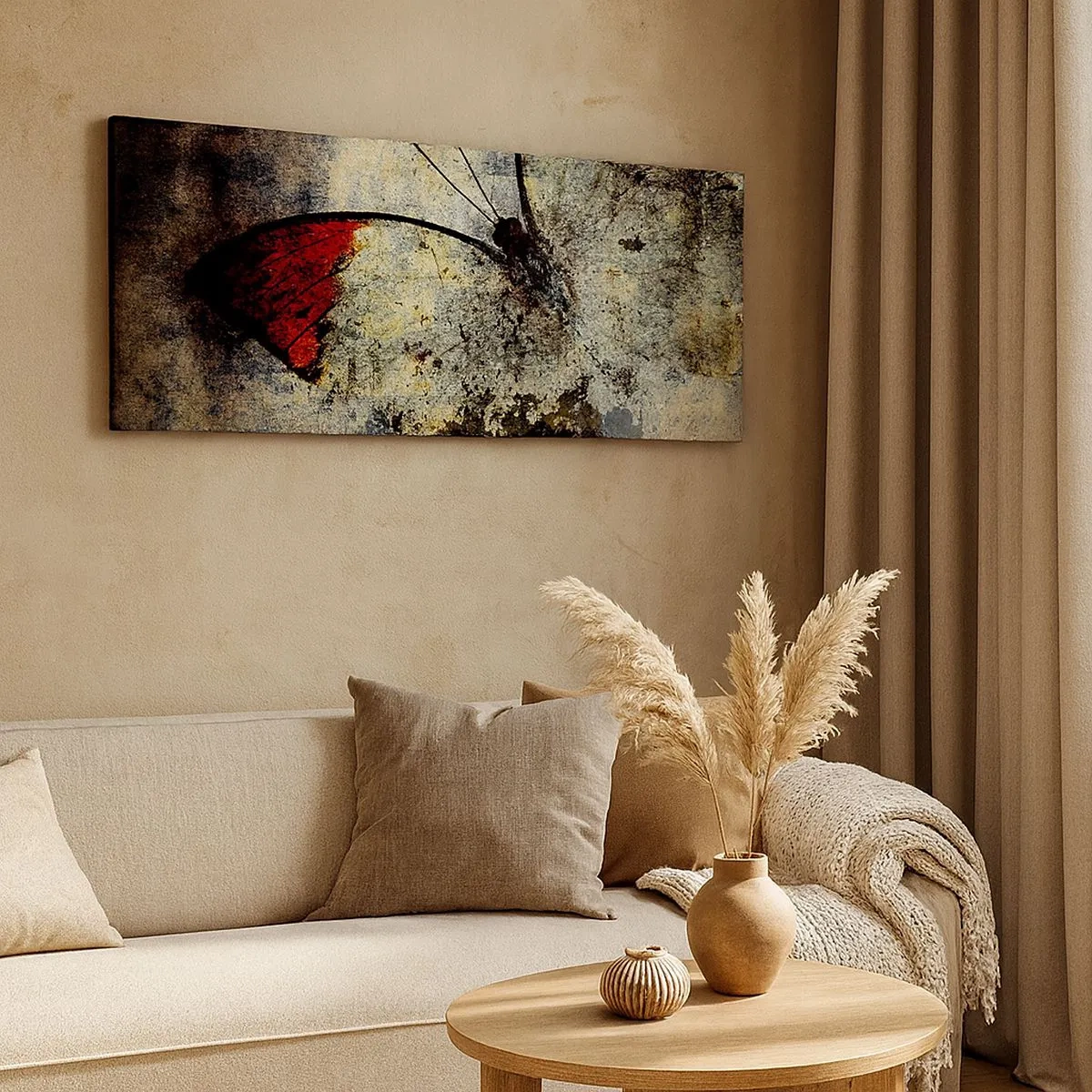 Bild auf Leinwand - Leinwandbild - Pass auf, bevor ich verschwinde - 100x40 cm