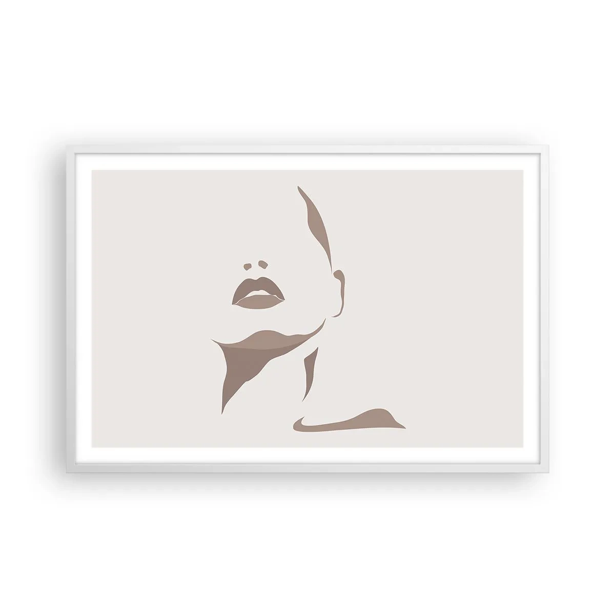 Poster in einem weißen Rahmen - Aus Licht und Schatten - 91x61 cm