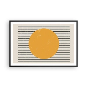 Poster in einem schwarzem Rahmen - Die Kraft der Einfachheit - 91x61 cm