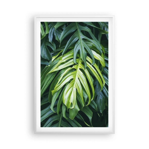 Poster in einem weißen Rahmen - Tauchen Sie ein in die Frische - 61x91 cm