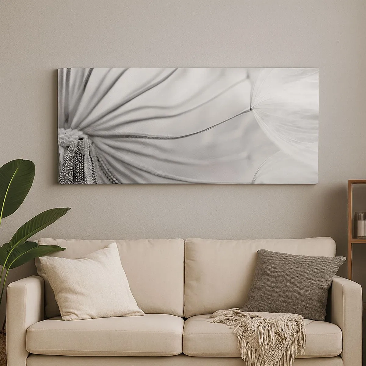 Bild auf Leinwand - Leinwandbild - Löwenzahn, Drachen - 100x40 cm