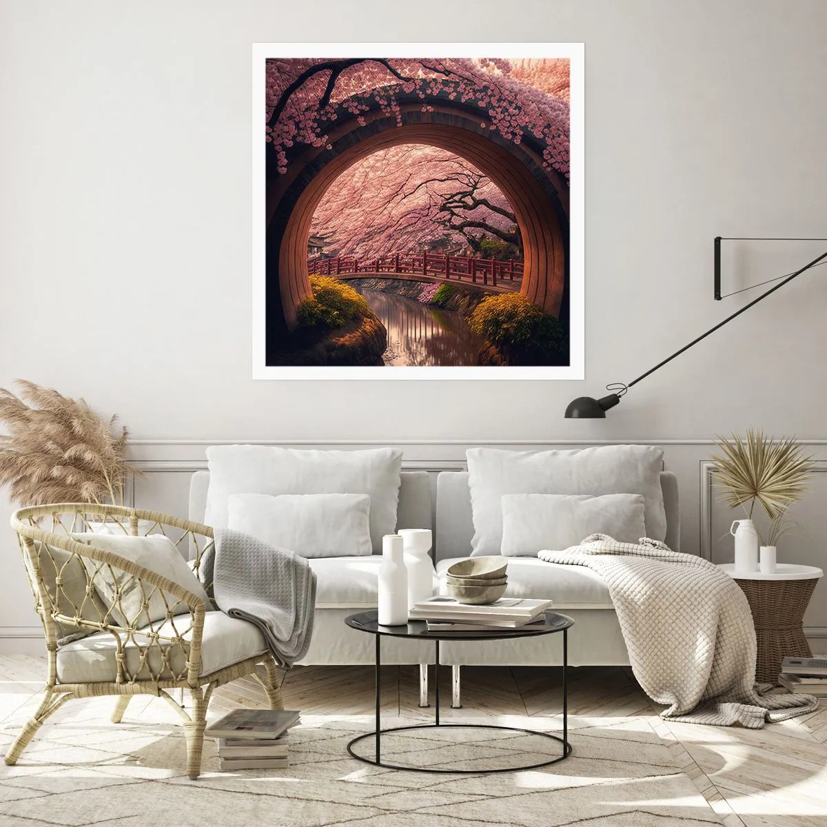 Poster - Japanischer Frühling - 30x30 cm